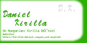 daniel kirilla business card